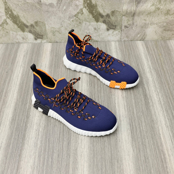 HM FLEX SLIP-ON SNEAKER NAVY WOVEN FABRIC