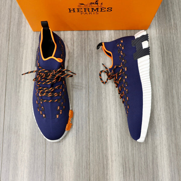 HM FLEX SLIP-ON SNEAKER NAVY WOVEN FABRIC