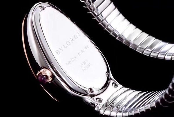 serpenti tubogas 35mm pink gold steel