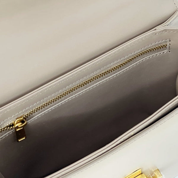 TRIPHOME 19 SADDLE BAG ORCHID PURPLE CALFSKIN