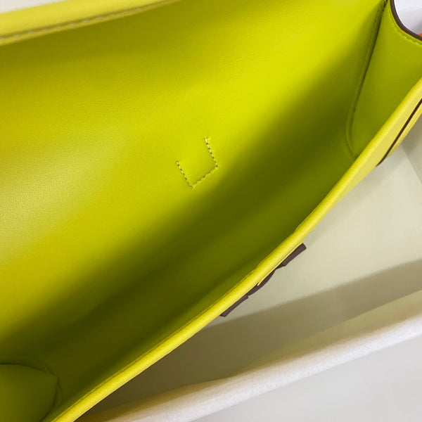 HM Jige 29 Lemon Yellow Swift Calfskin 229025