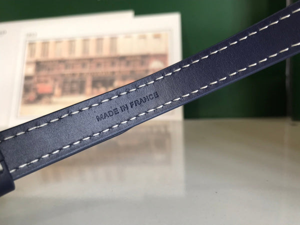 MUSE VANITY CASE 20 IN NAVY BLUE GOYARDINE CANVAS