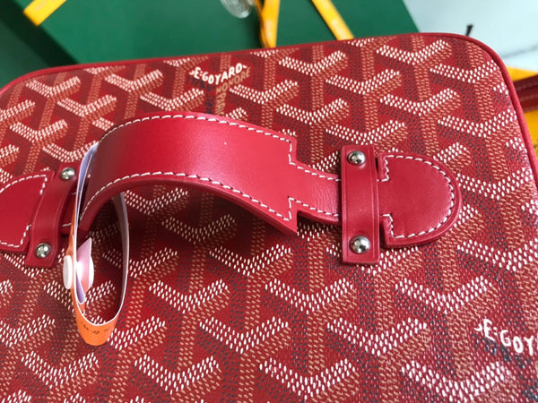 MUSE VANITY CASE 20 IN CLASSIC RED GOYARDINE CANVAS