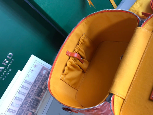 MUSE VANITY CASE 20 IN ORANGE GOYARDINE CANVAS