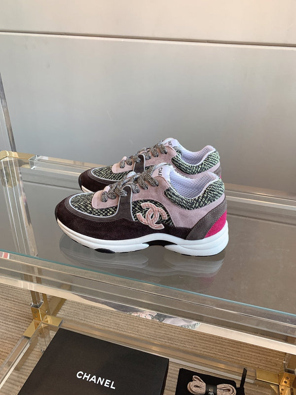 CC Sneaker In Multicolor Suede 145634