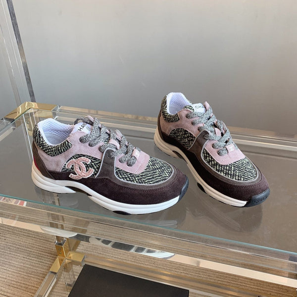 Sneaker CC in pelle scamosciata multicolore 145634