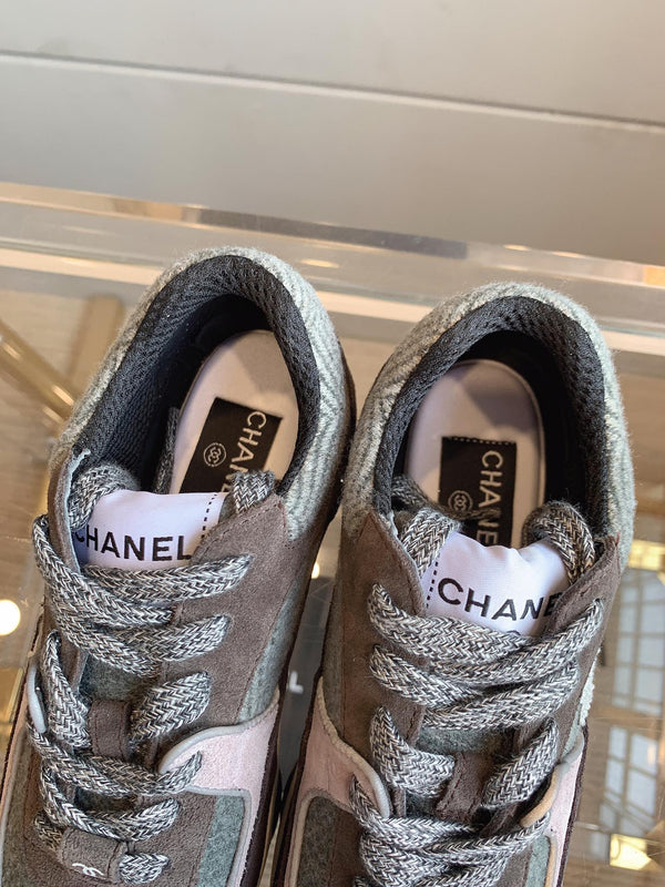 CC Sneaker In Multicolor Suede 145636