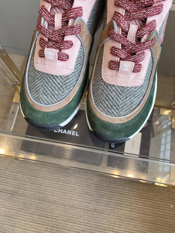 CC Sneaker In Multicolor Suede 145635