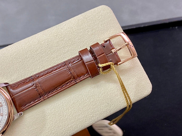 Omega De Ville 32,7 mm oro rosa quadrante bianco