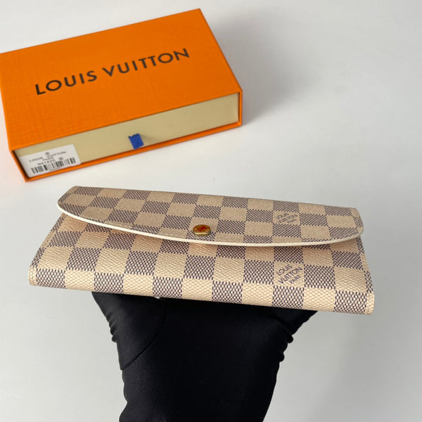 LV N41625 Emilie Wallet White Ballet Pink Monogram Canvas 221667