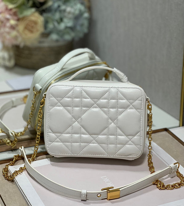 cd caro box 18 white calfskin