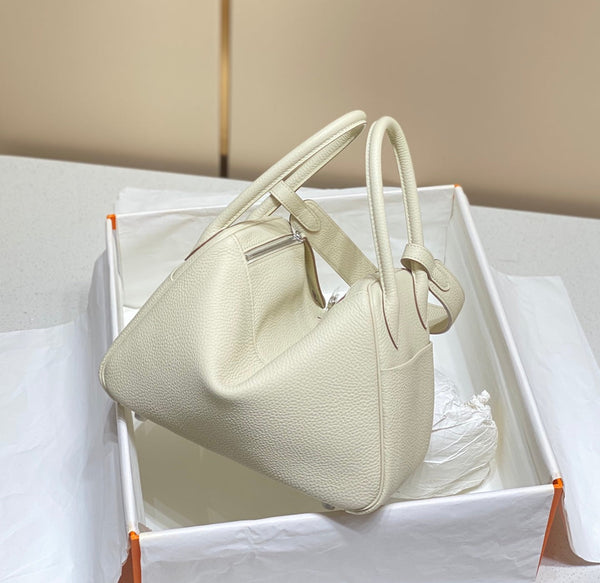 HM LINDY 26 BAG WHITE TAURILLON CLEMENCE LEATHER