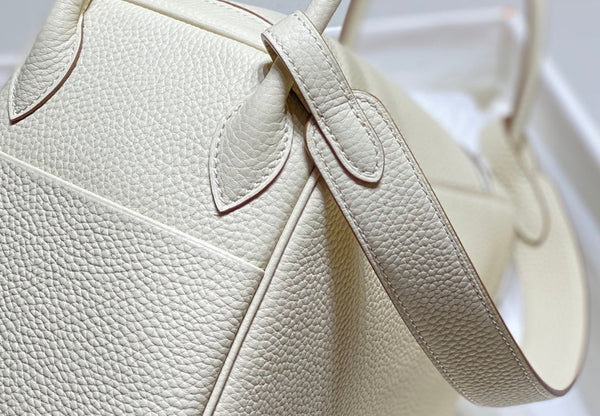 HM LINDY 26 BAG WHITE TAURILLON CLEMENCE LEATHER