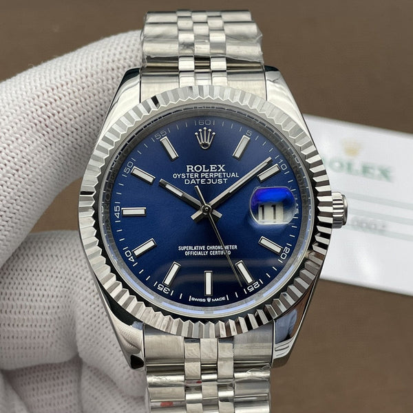 Rolex Datejust 41mm Silver Blue Dial