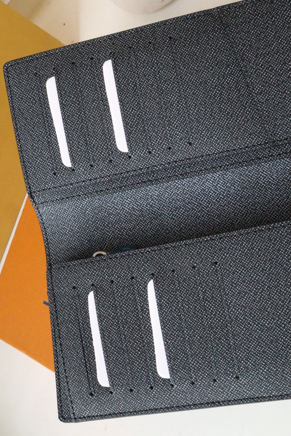 Portafoglio LV Logo Brazza in tela floreale monogramma verde scuro 182774