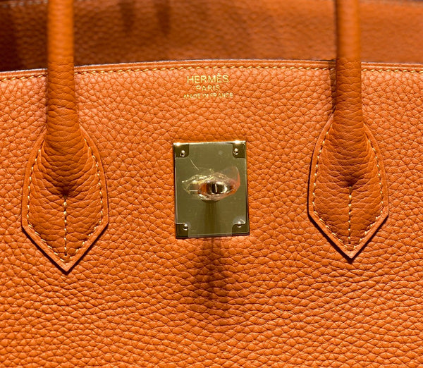 HM BIRKIN 35CM ORANGE TOGO LEATHER GOLD HARDWARE