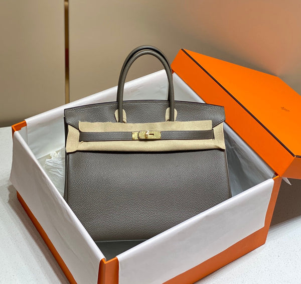 HM BIRKIN 35CM DARK GREY TOGO LEATHER GOLD HARDWARE