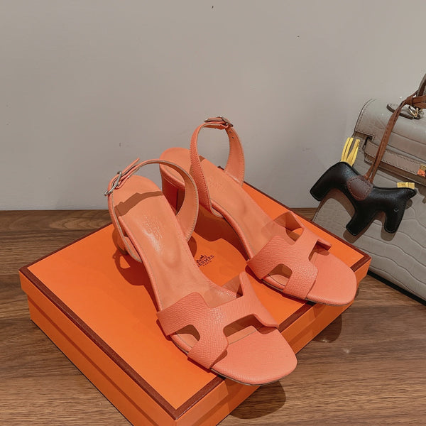 SANDALO SLINGBACK ETERNITE 75 CANTALUPO IN PELLE DI AGNELLO