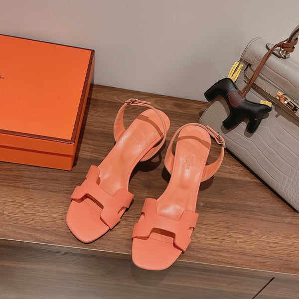 SANDALO SLINGBACK ETERNITE 75 CANTALUPO IN PELLE DI AGNELLO