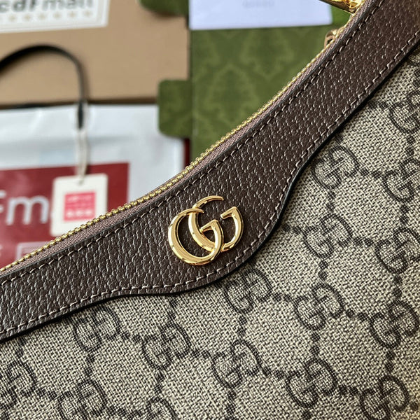 Gucci Ophidia Bag Brown Beige Leather Canvas 239804