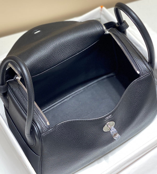 HM LINDY 30 BAG NAVY TAURILLON CLEMENCE LEATHER