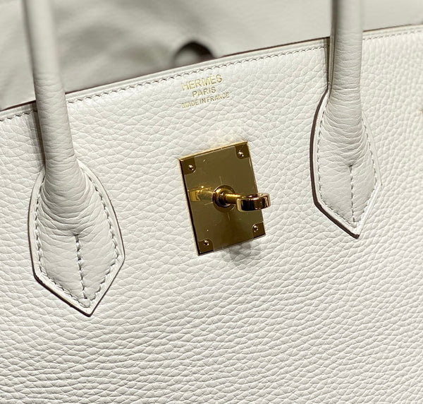 HM BIRKIN 35CM WHITE TOGO LEATHER GOLD HARDWARE