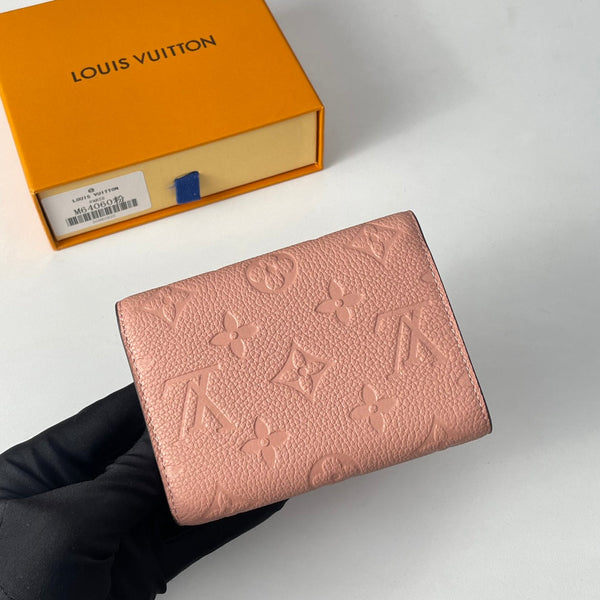 LV M64060 Victorine Wallet Pink Monogram Empreinte Leather 221685