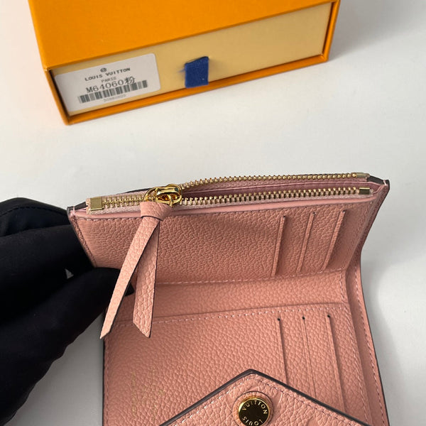 LV M64060 Victorine Wallet Pink Monogram Empreinte Leather 221685