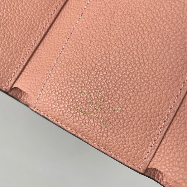 LV M64060 Victorine Wallet Pink Monogram Empreinte Leather 221685