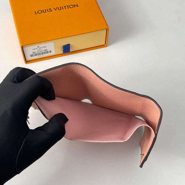 LV M64060 Victorine Wallet Pink Monogram Empreinte Leather 221685
