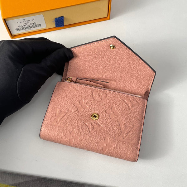 LV M64060 Victorine Wallet Pink Monogram Empreinte Leather 221685