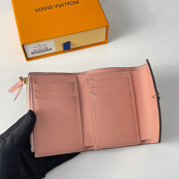 LV M64060 Victorine Wallet Pink Monogram Empreinte Leather 221685