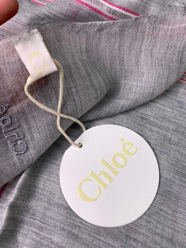 SCIARPA 200 CM IN CASHMERE GRIGIO FUMO 386537