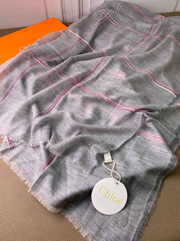 SCIARPA 200 CM IN CASHMERE GRIGIO FUMO 386537