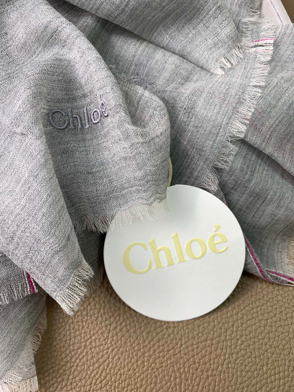 SCIARPA 200 CM IN CASHMERE GRIGIO FUMO 386537