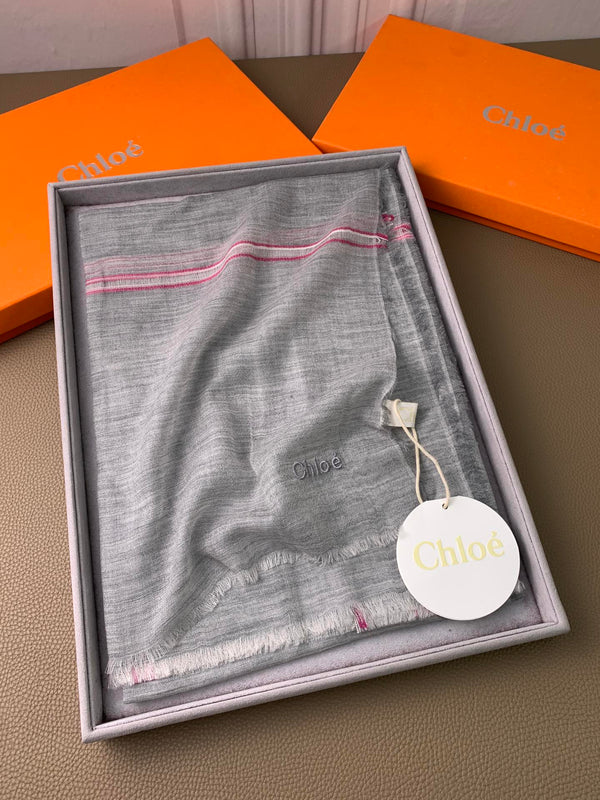 SCIARPA 200 CM IN CASHMERE GRIGIO FUMO 386537