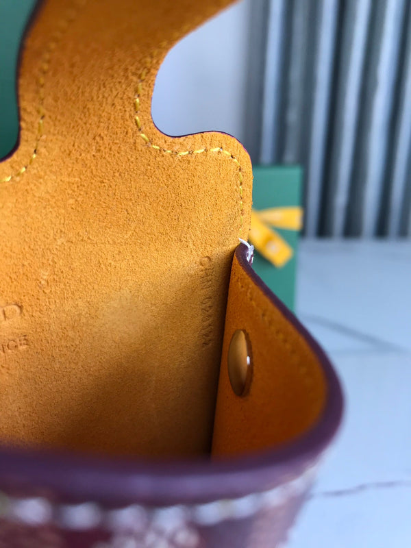 MONTMARTRE GM CASE 18 IN WINE RED GOYARDINE CANVAS