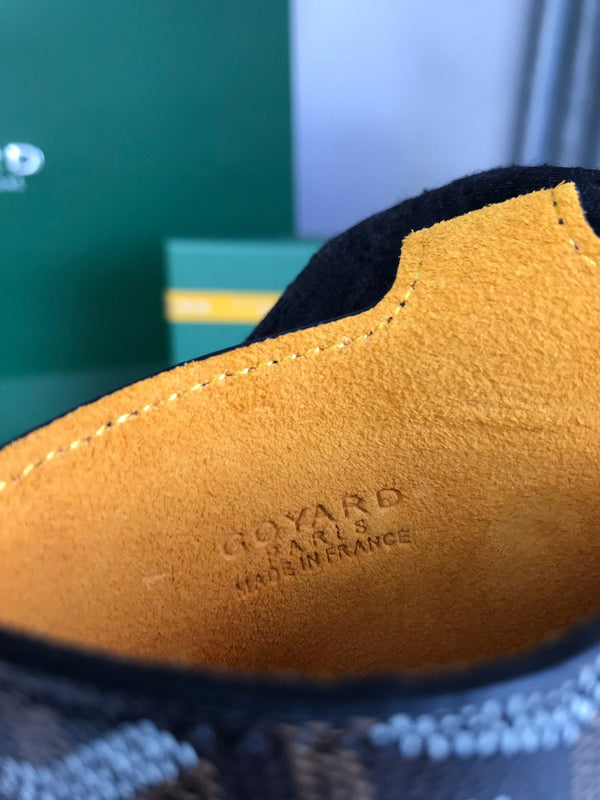 MONTMARTRE GM CASE 18 IN BLACK GOYARDINE CANVAS