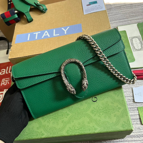 DIONYSUS 28 BAG IN EMERALD GREEN CALFSKIN 322359