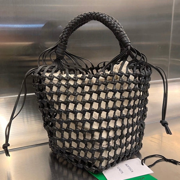 BORSA CAVALLINO 23 IN PELLE DI AGNELLO NERA