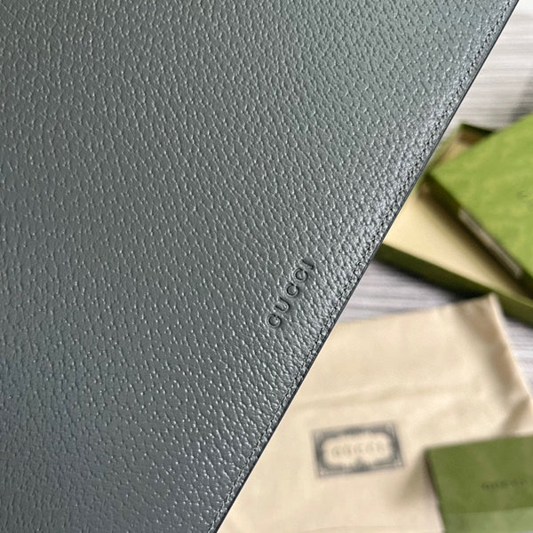 GG MARMONT 30 HANDBAG IN PENTER GREY CALFSKIN