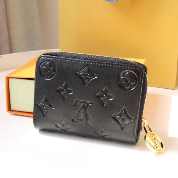 LV M81599 Portefeuille Roux Bifold Wallet Black Lambskin 247922