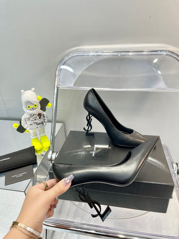 SL OPYUM BASIC TACCO ALTO PELLE DI VITELLO NERA