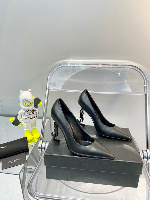 SL OPYUM BASIC TACCO ALTO PELLE DI VITELLO NERA