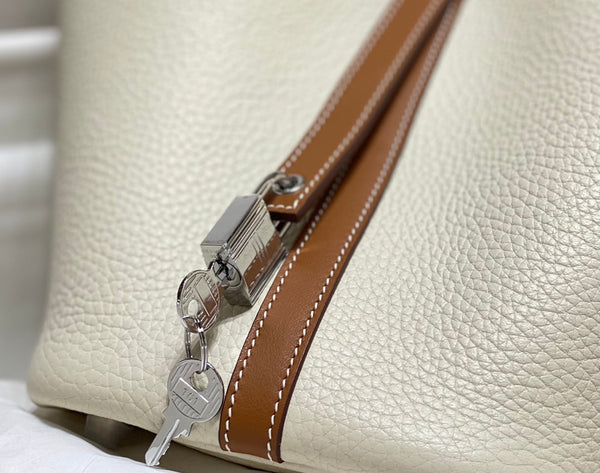 picotin lock 18 white gold togo shw