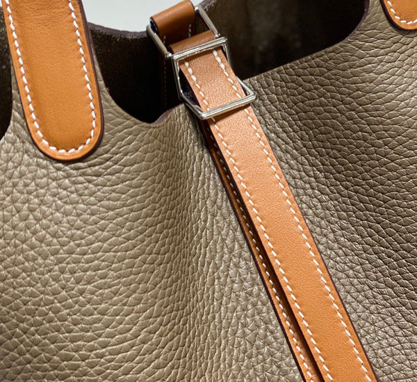 picotin lock 18 etoupe gold togo shw