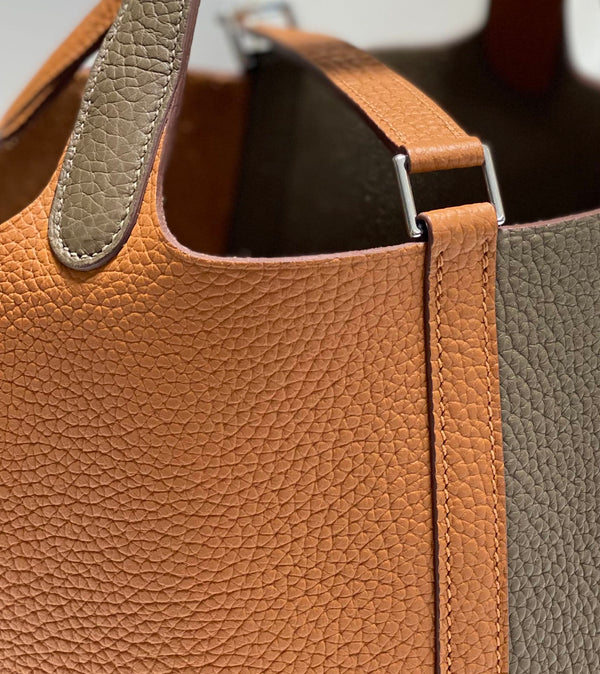 picotin lock 18 gold etoupe togo shw