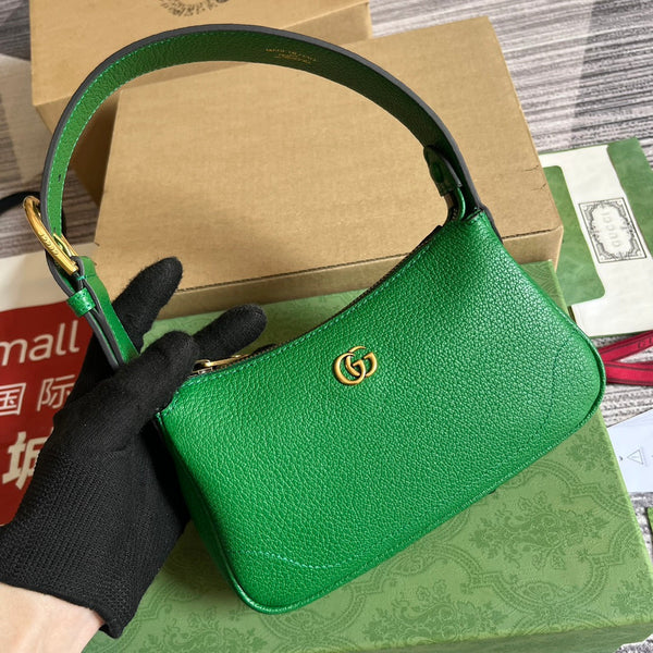 BORSA A TRACOLLA APHRODITE MINI 21 IN PELLE DI VITELLO VERDE SMERALDO