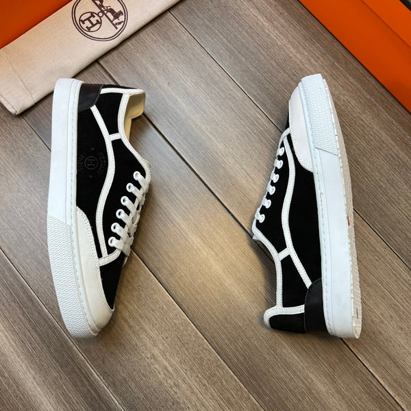 SNEAKER HM GET IN PELLE DI VITELLO NERA E BIANCA