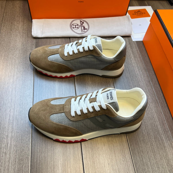 HM TRAIL SNEAKER MOSS AND GRAY CANVAS